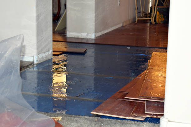 Professional Flood Cleanup technician working in Castine, ME